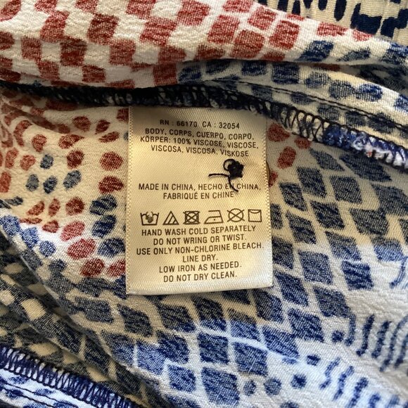 Hei Hei Anthropologie Nouveau Harem Jogger Pants‎ Size XL Xlarge  Red Blue - Picture 11 of 11